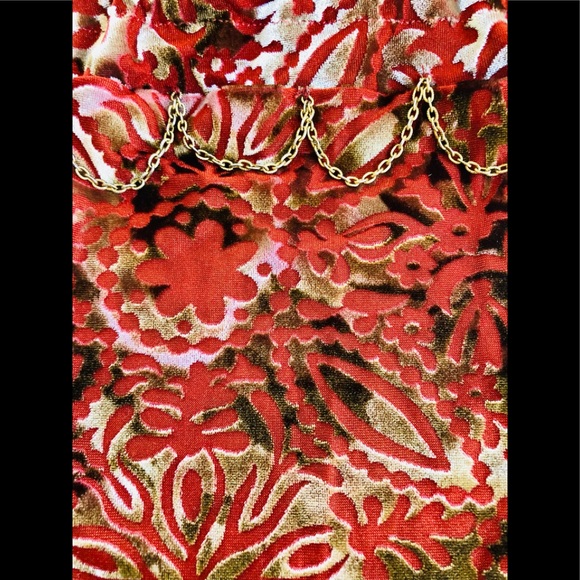 cosmetic bag Burn out velvet chain detail 6x8” or Tarotcards jewelry, etc. - Picture 6 of 16